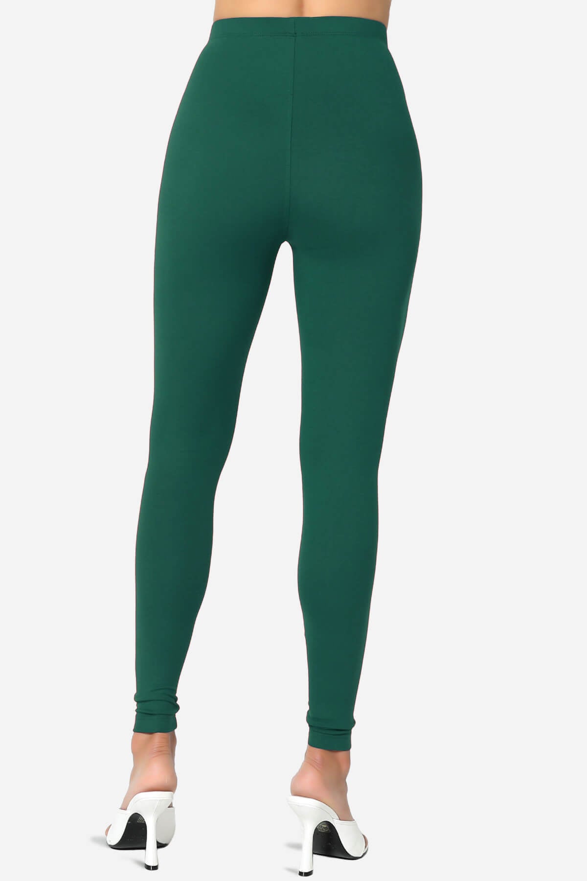 Slimmer Super Soft Comfort Ankle Leggings DEEP GREEN_2