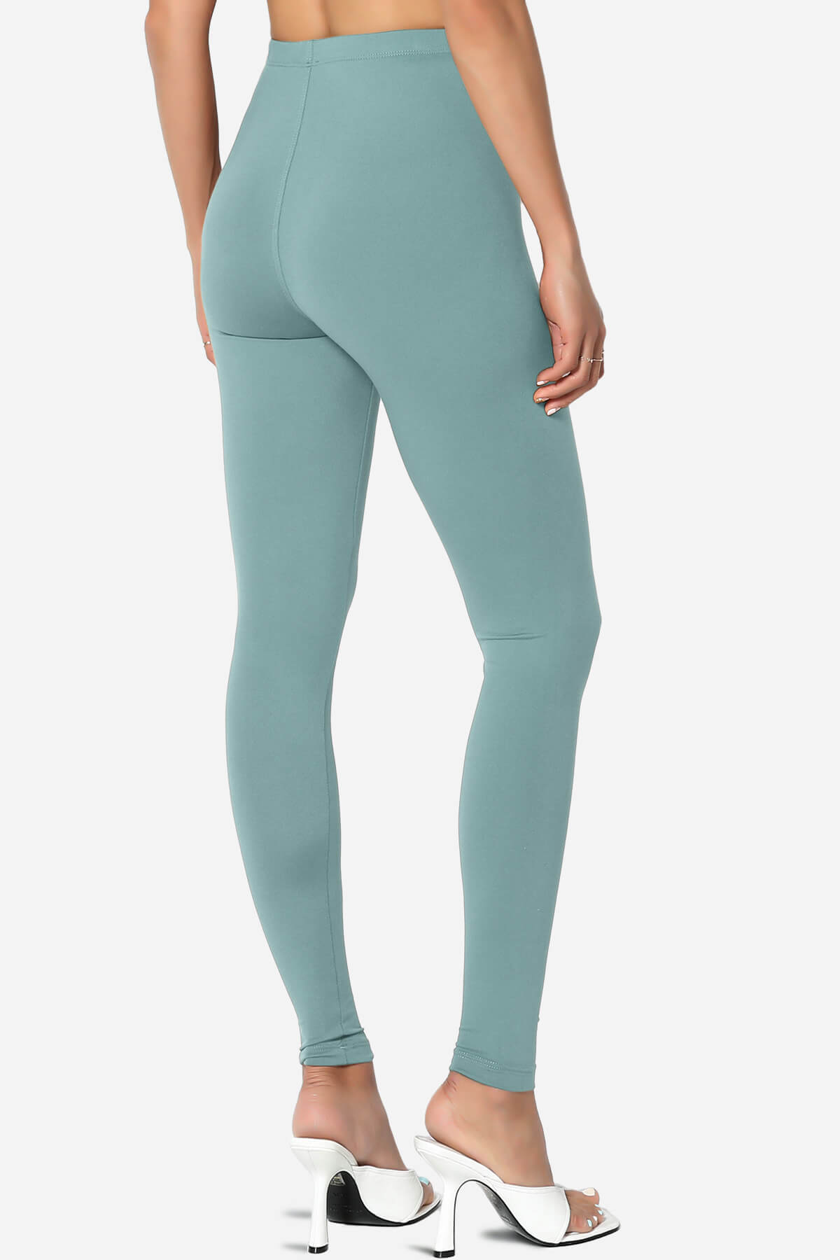 Slimmer Super Soft Comfort Ankle Leggings DUSTY BLUE_4