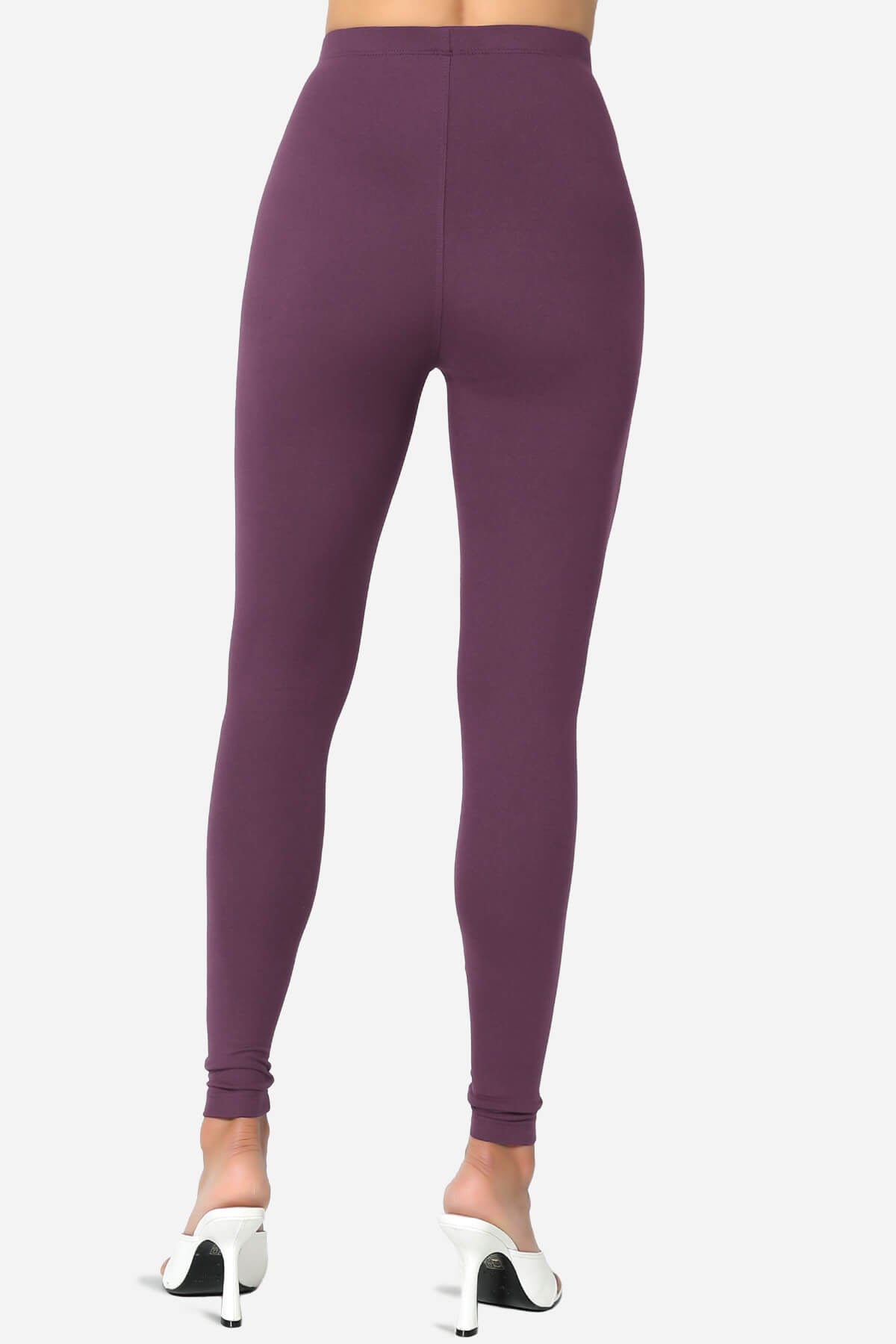 Slimmer Super Soft Comfort Ankle Leggings DUSTY PLUM_2