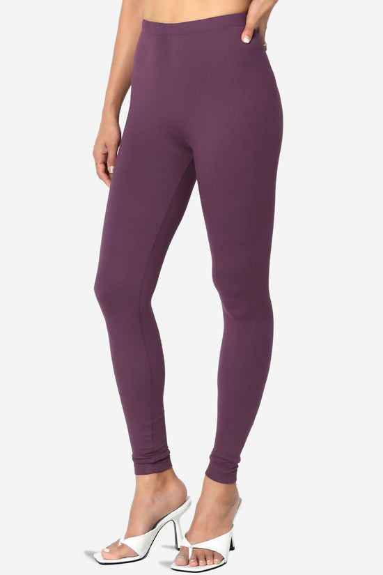 Slimmer Super Soft Comfort Ankle Leggings DUSTY PLUM_3
