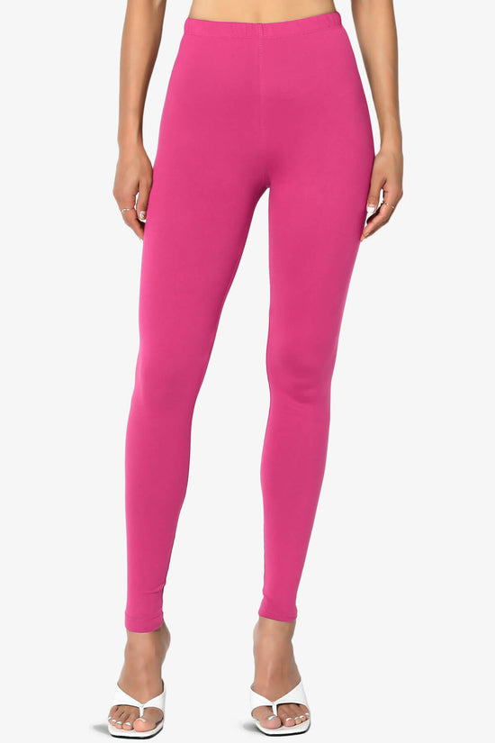 Slimmer Super Soft Comfort Ankle Leggings HOT PINK_1