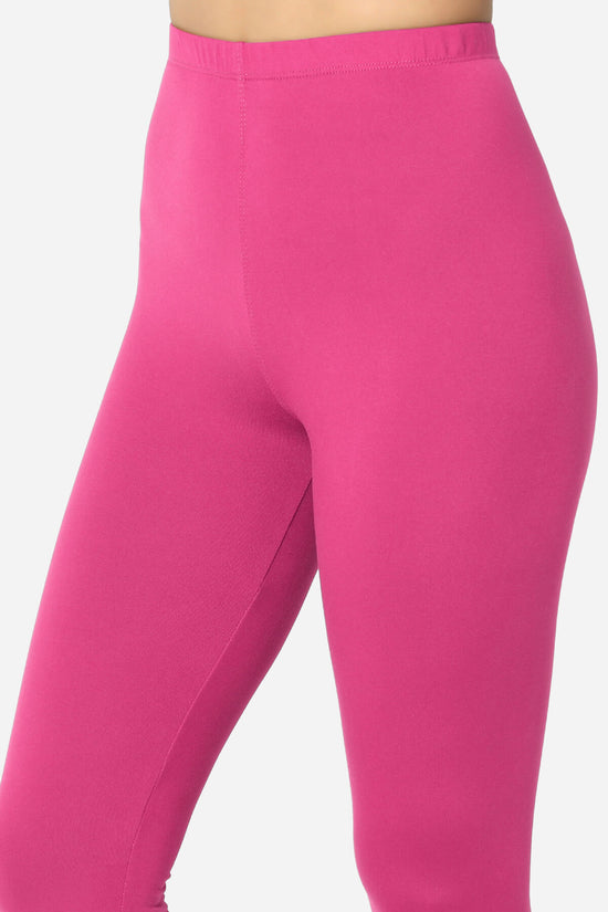 Slimmer Super Soft Comfort Ankle Leggings HOT PINK_5