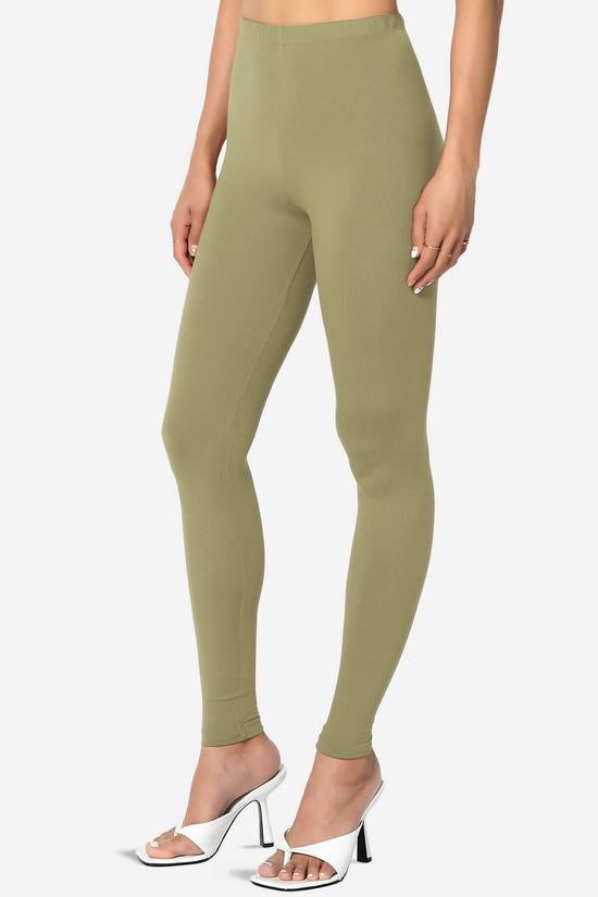 Slimmer Super Soft Comfort Ankle Leggings KHAKI GREEN_3