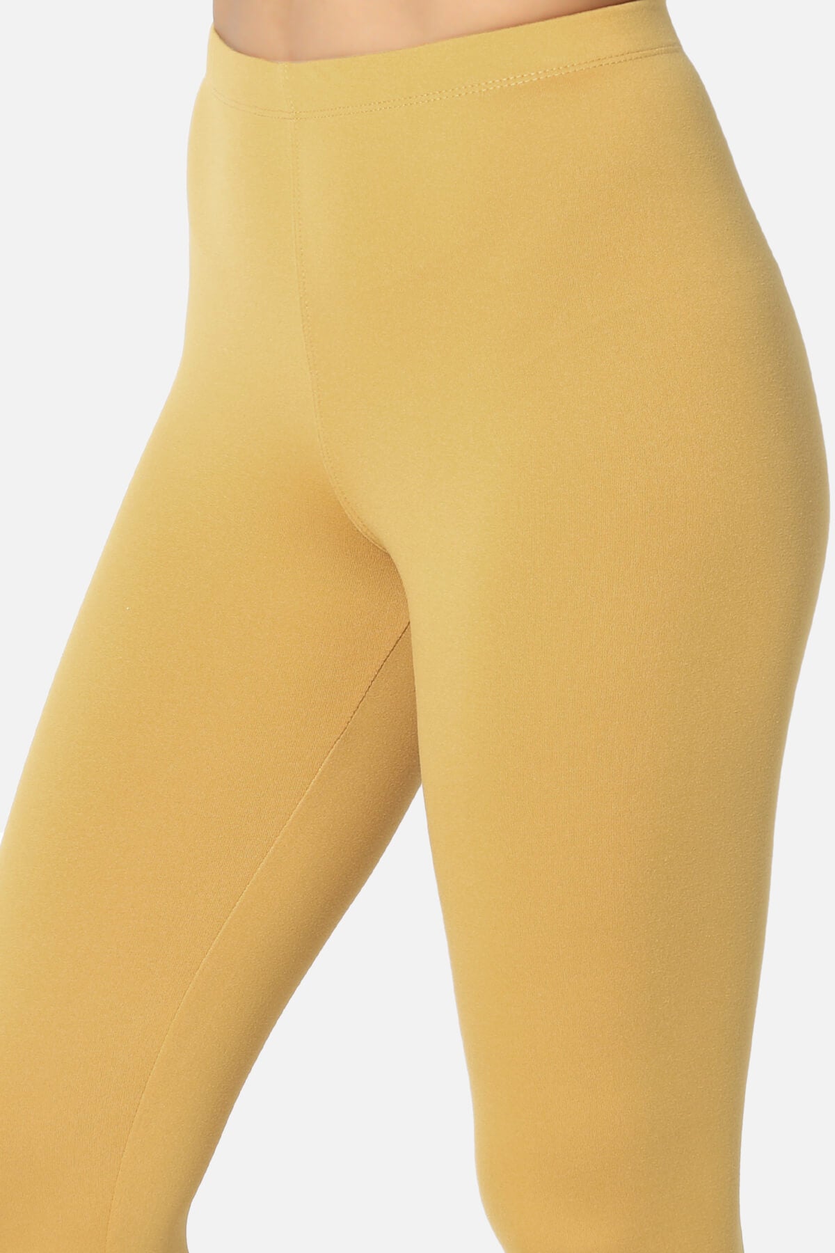 Slimmer Super Soft Comfort Ankle Leggings LIGHT MUSTARD_5