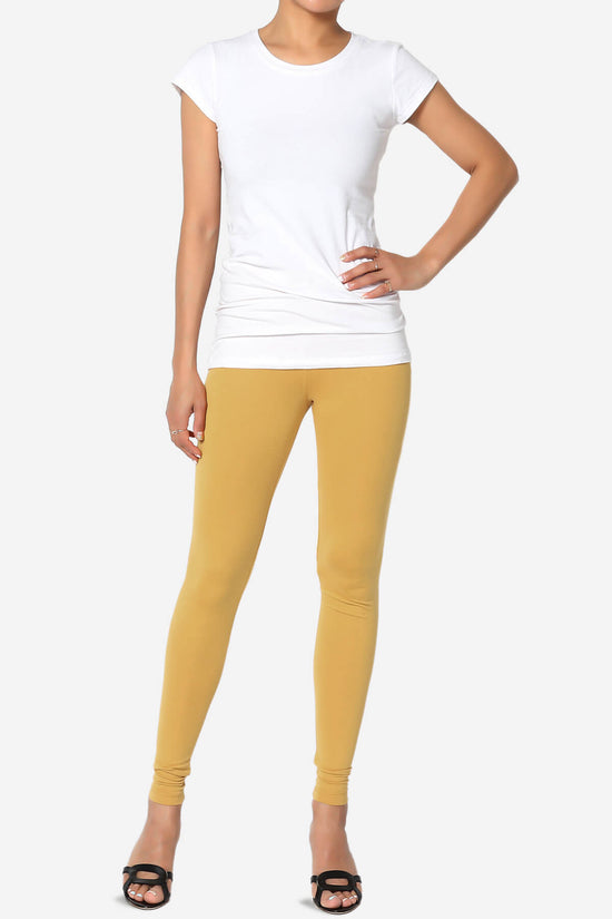 Slimmer Super Soft Comfort Ankle Leggings LIGHT MUSTARD_6