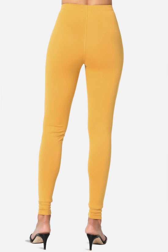 Slimmer Super Soft Comfort Ankle Leggings MUSTARD_2