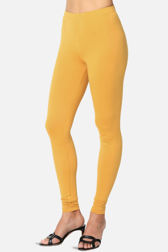 Slimmer Super Soft Comfort Ankle Leggings MUSTARD_3