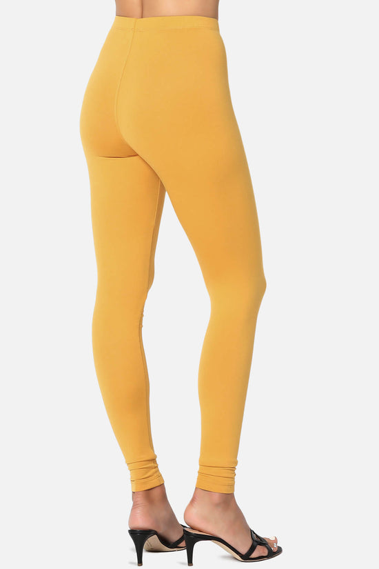 Slimmer Super Soft Comfort Ankle Leggings MUSTARD_4