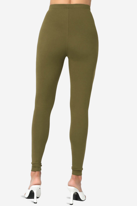 Slimmer Super Soft Comfort Ankle Leggings OLIVE KHAKI_2