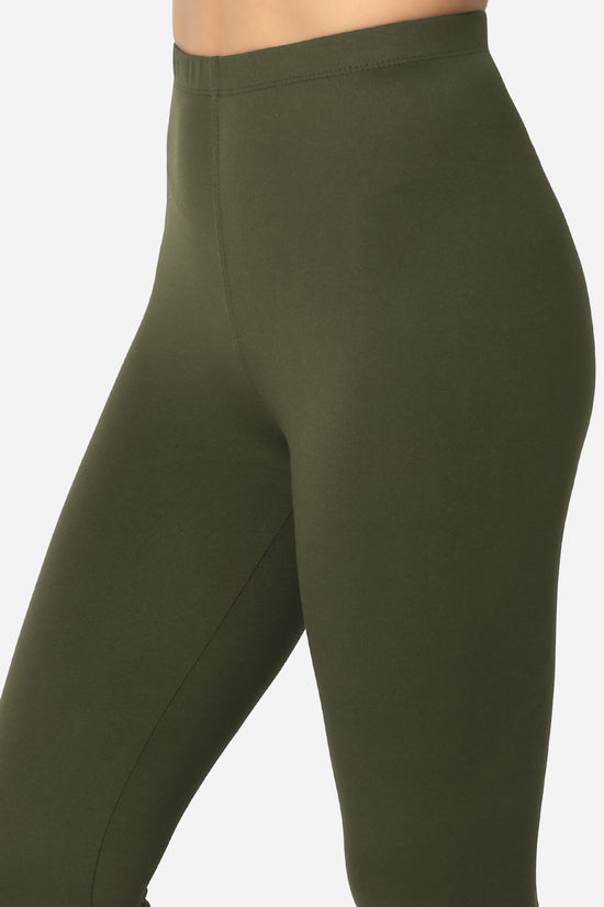 Slimmer Super Soft Comfort Ankle Leggings OLIVE_5