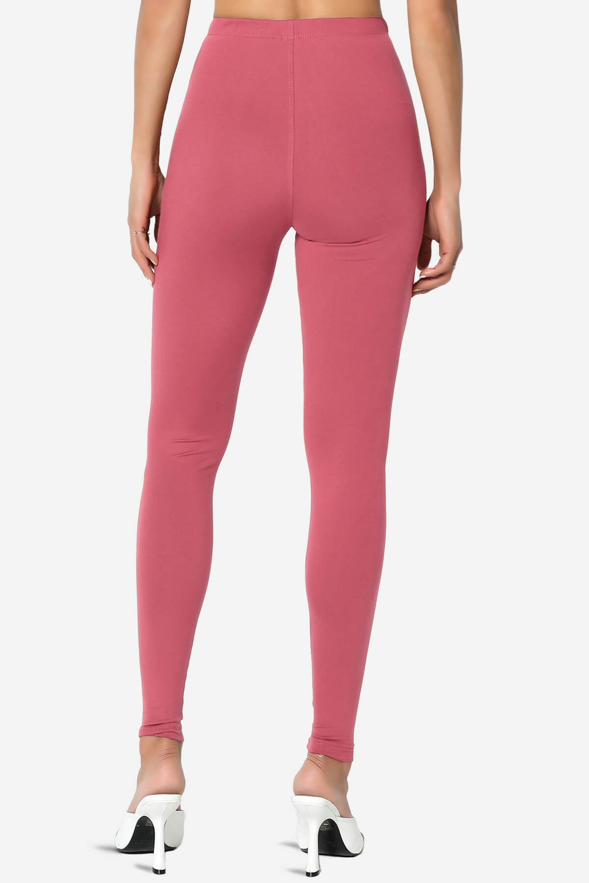 Slimmer Super Soft Comfort Ankle Leggings ROSE_2