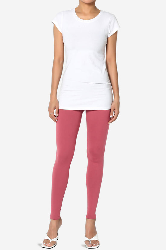 Slimmer Super Soft Comfort Ankle Leggings ROSE_6
