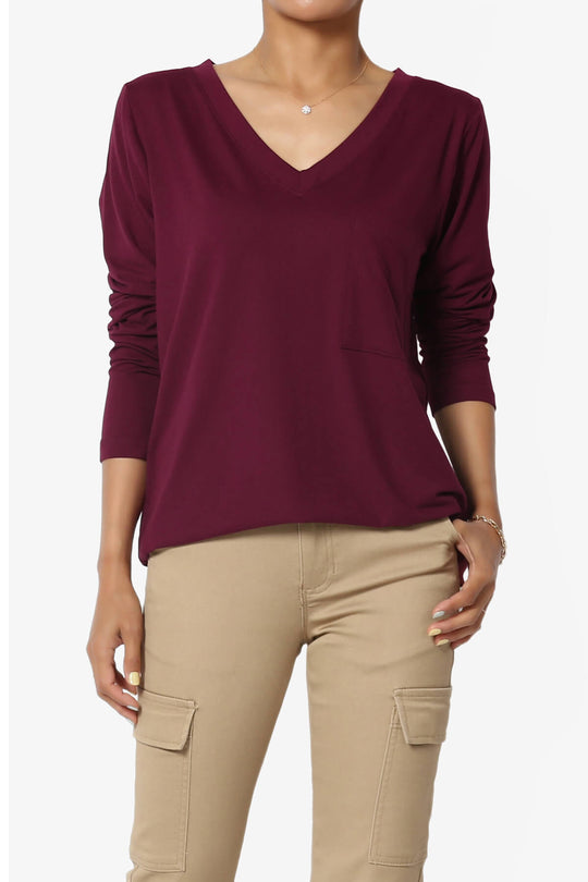 Susan Ultra Soft Chest Pocket Loose Fit T-Shirt PLUS