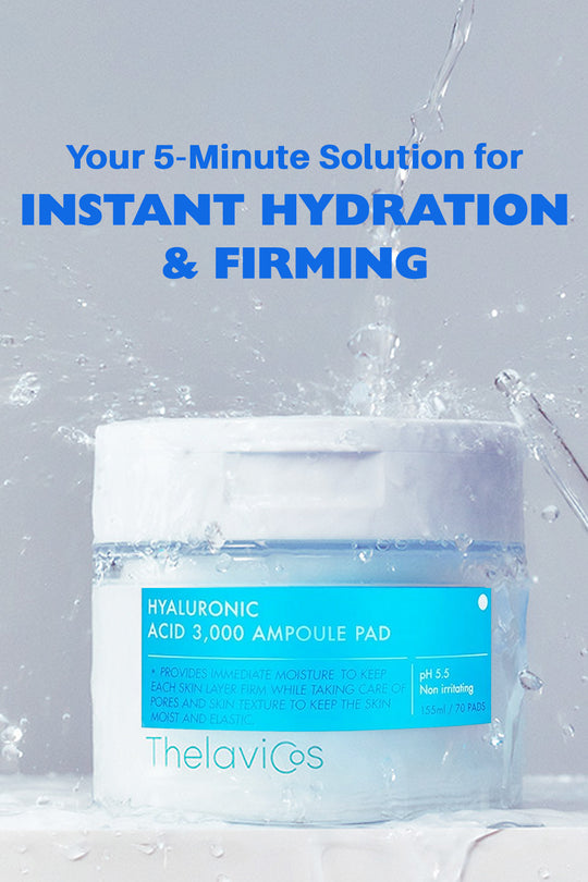 Thelavicos Hyaluronic Acid 3,000 Ampoule Pad 155ml/70pads