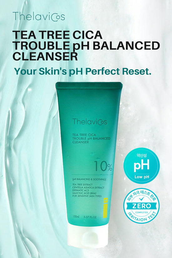 Thelavicos Tea Tree Cica Trouble pH Balanced Cleanse | Low pH Face Wash for Acne & Sensitive Skin