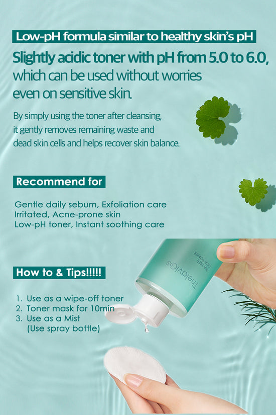 Thelavicos Tea Tree Cica 80 Toner 300ml/10.14 fl.oz | Your Daily pH-Balanced Ritual for Soothed, Clear Skin