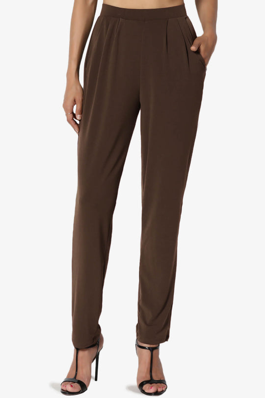 Trellis Cool Pleated Elasic Waist Pants PLUS