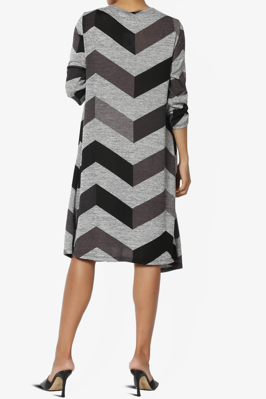 Wanda Missy Printed Draped Front Twofer Midi Dress