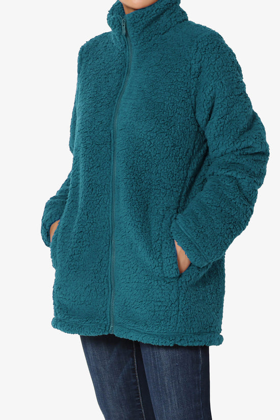 Load image into Gallery viewer, Kenmar High Neck Short Slim Teddy Jacket

