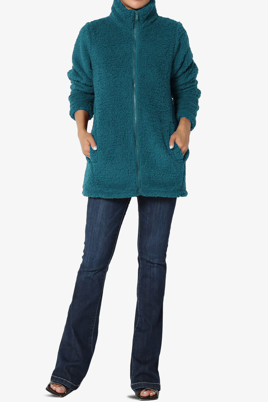 Load image into Gallery viewer, Kenmar High Neck Short Slim Teddy Jacket
