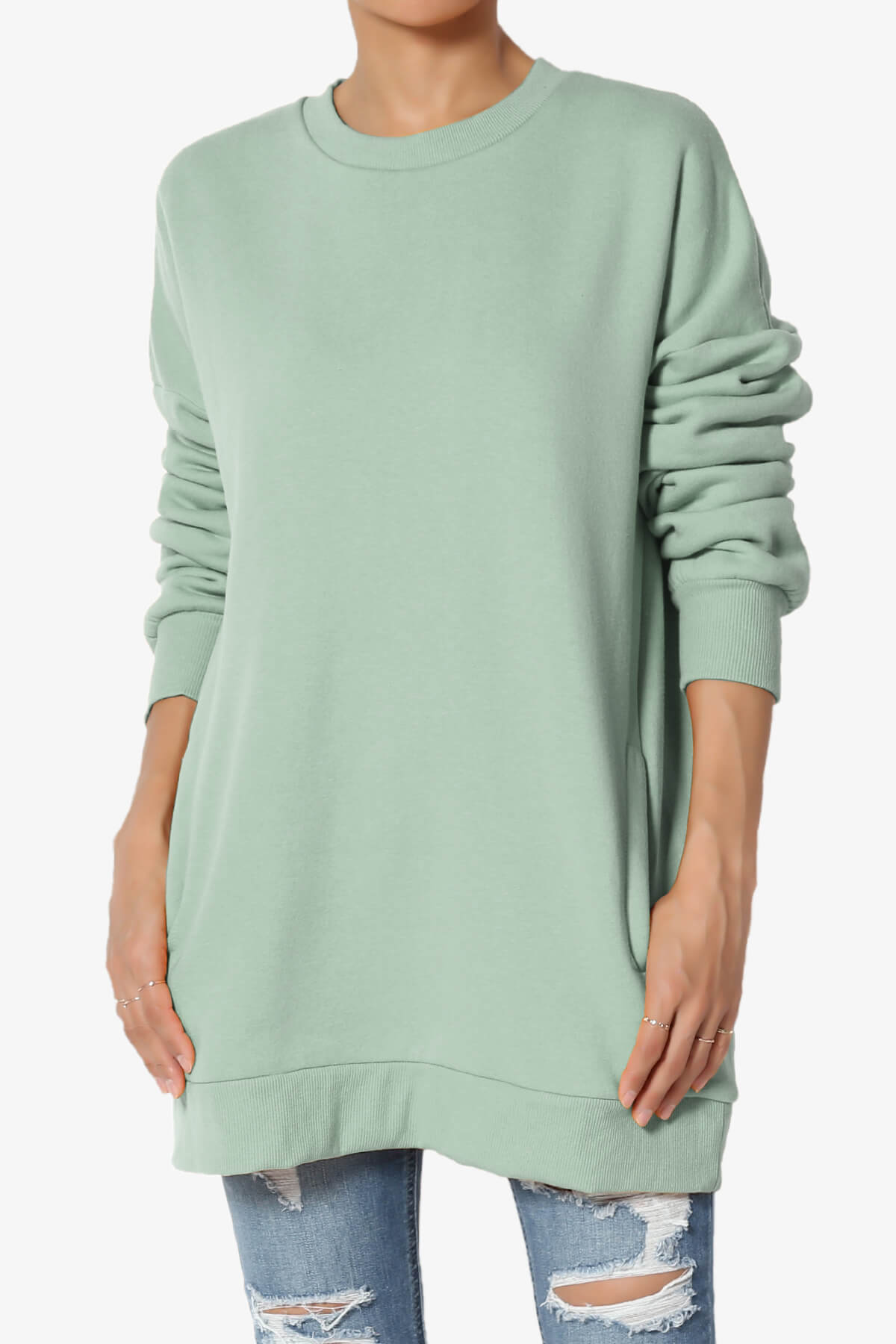 Accie Crew Neck Pullover Sweatshirts PLUS