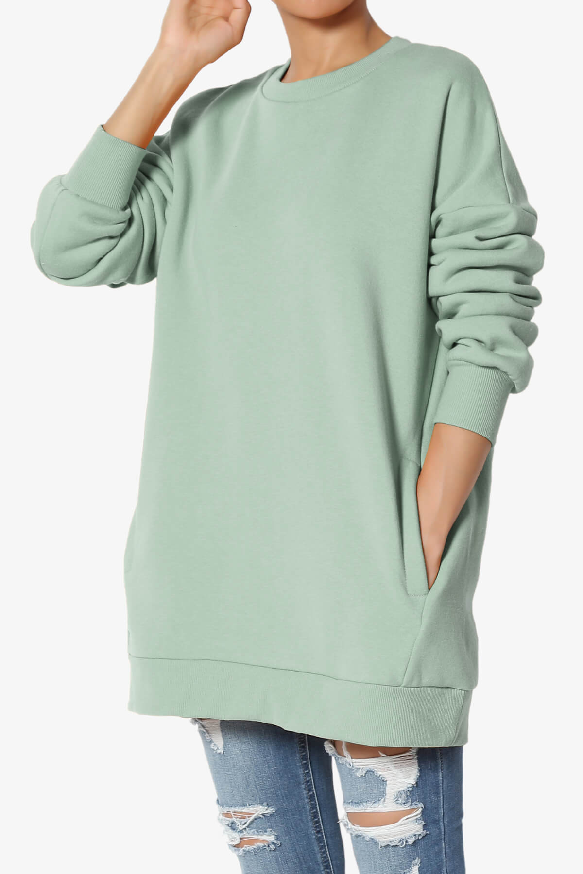 Accie Crew Neck Pullover Sweatshirts PLUS