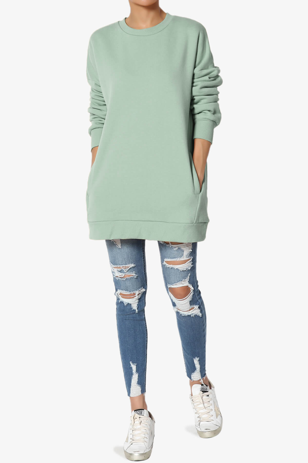 Accie Crew Neck Pullover Sweatshirts PLUS