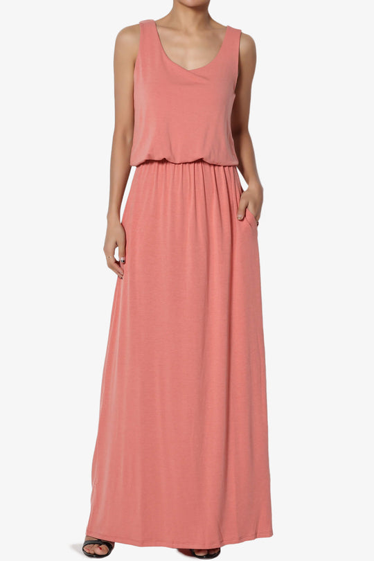 Irenee Blouson Tank Maxi Dress PLUS