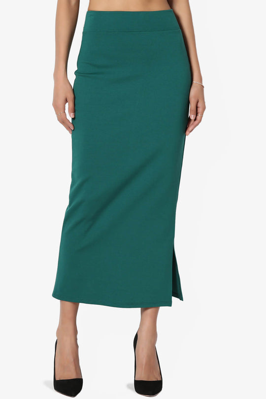 Carleta Mid Calf Pencil Skirt PLUS