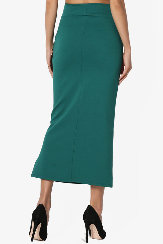 Carleta Mid Calf Pencil Skirt PLUS