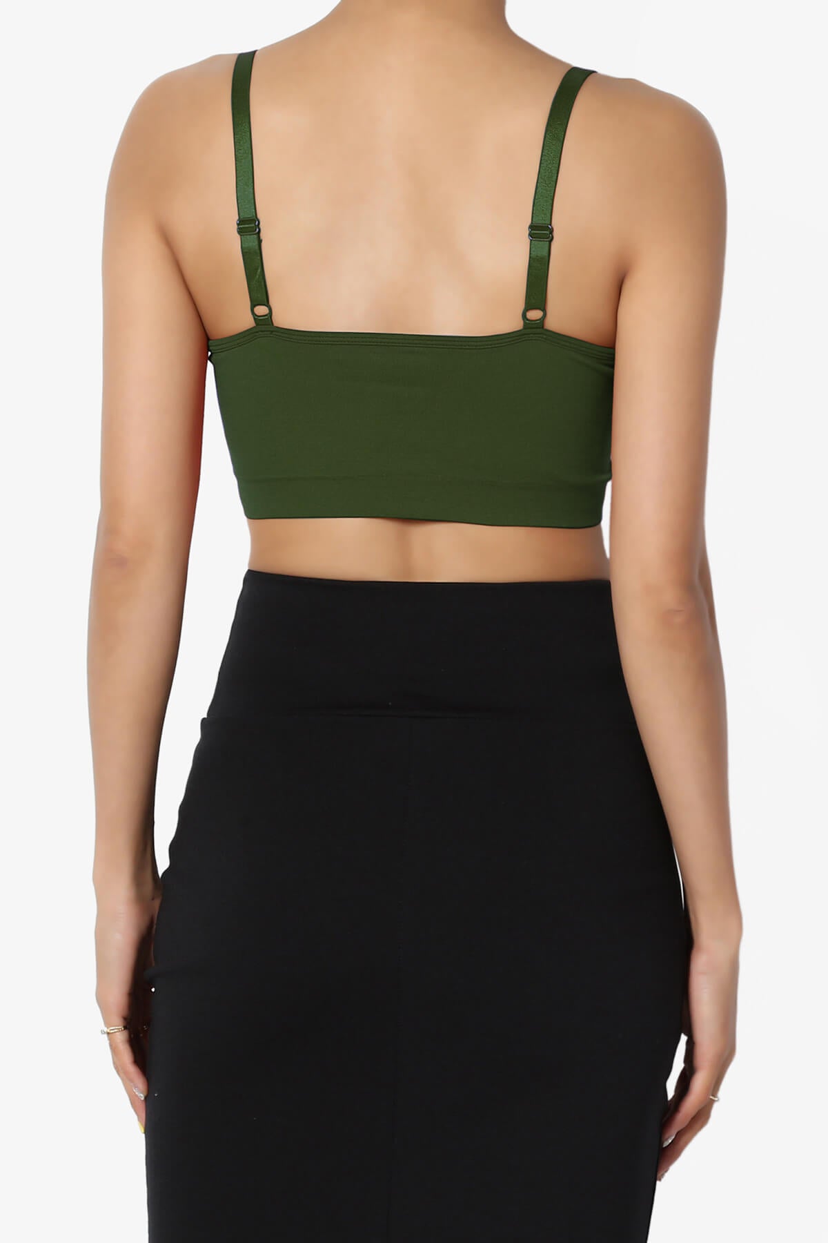 Carolyn Crisscross Bra Top ARMY GREEN_2
