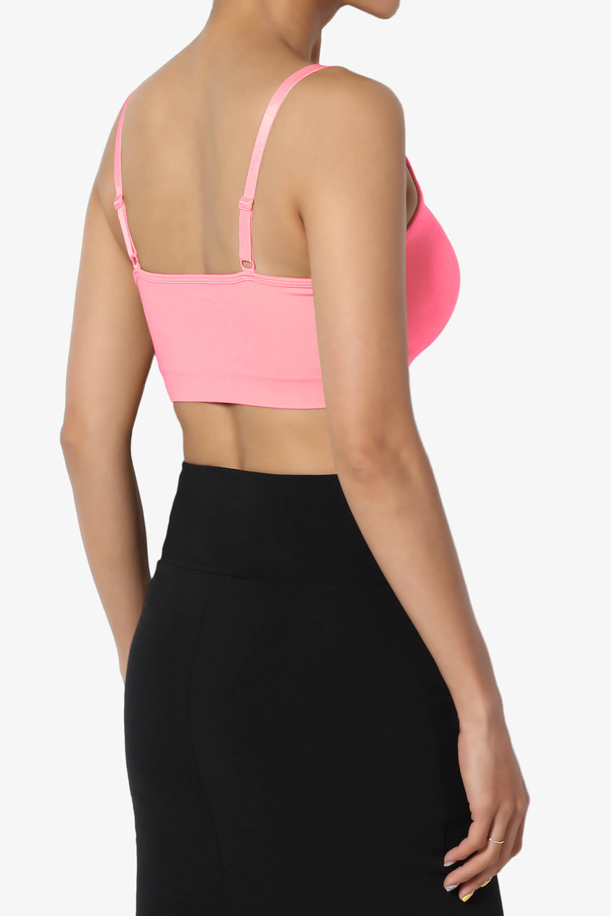 Carolyn Crisscross Bra Top NEON PINK_4
