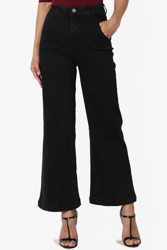 Nellie High Waist Crop Culotte Jeans