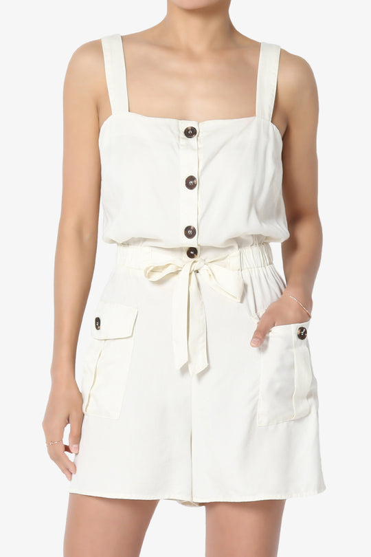 Skyler Utility Cargo Pocket Romper