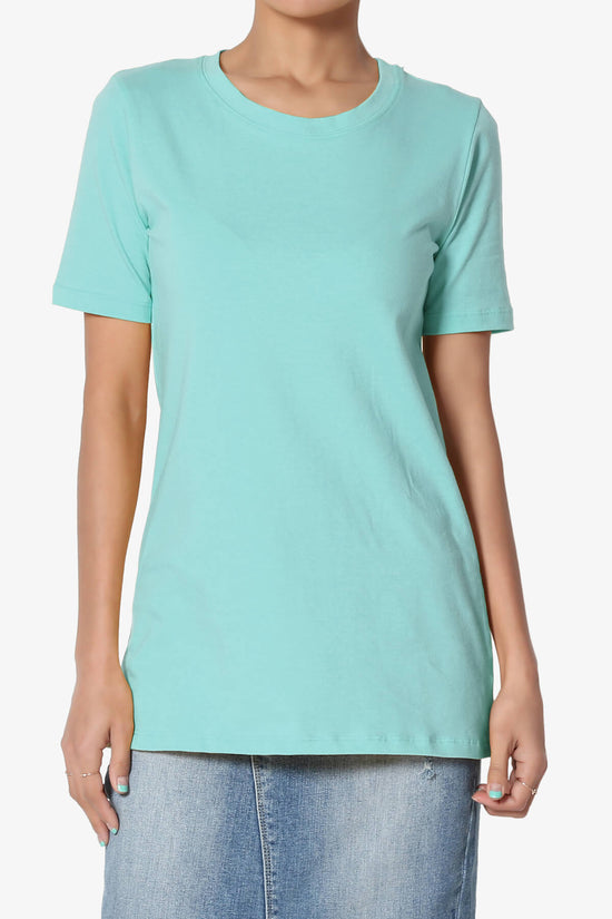 Elora Crew Neck Short Sleeve T-Shirt ASH MINT_1