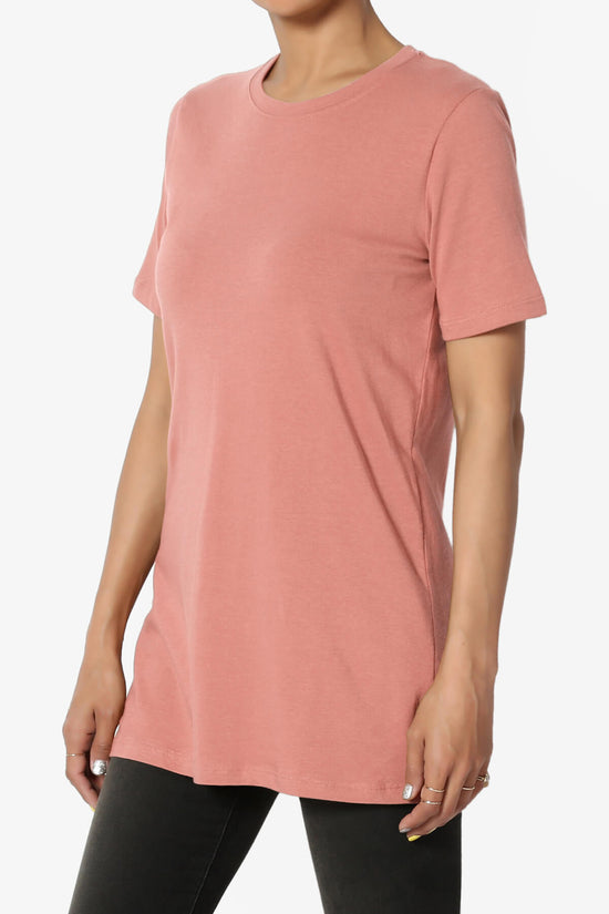 Elora Crew Neck Short Sleeve T-Shirt ASH ROSE_3