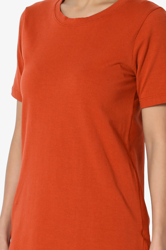 Elora Crew Neck Short Sleeve T-Shirt COPPER_5
