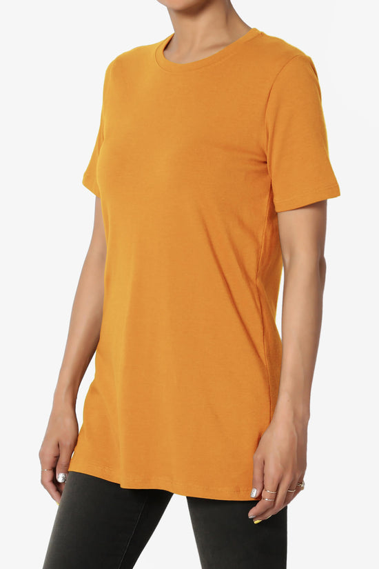 Elora Crew Neck Short Sleeve T-Shirt D. MUSTARD_3