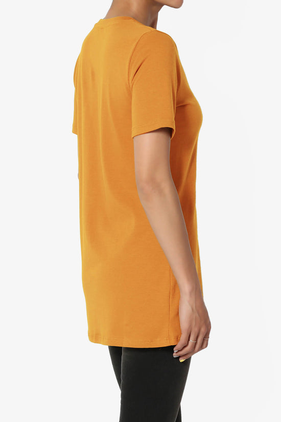 Elora Crew Neck Short Sleeve T-Shirt D. MUSTARD_4