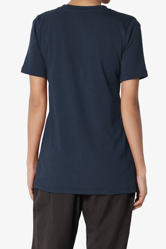 Elora Crew Neck Short Sleeve T-Shirt DARK NAVY_2