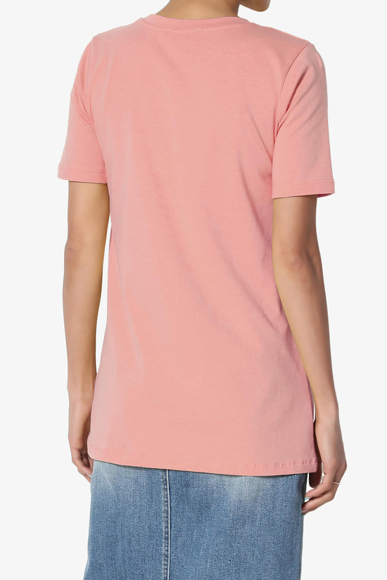 Elora Crew Neck Short Sleeve T-Shirt DUSTY ROSE_2