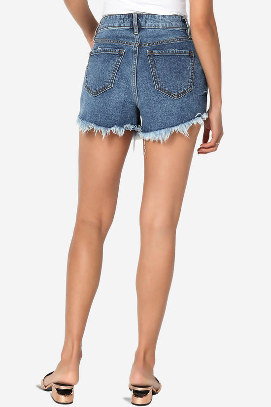 Lulu High Rise Distressed Cut Off Shortie