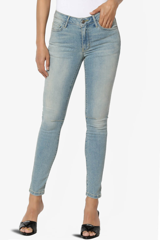 Jigott Knee Dart Washed Skinny Jeans