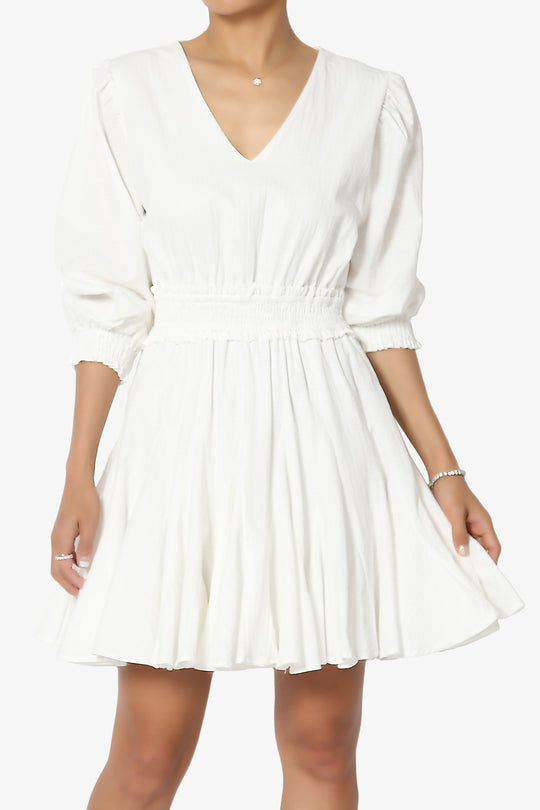 Viola Embroidered Cotton-Voile Mini Dress