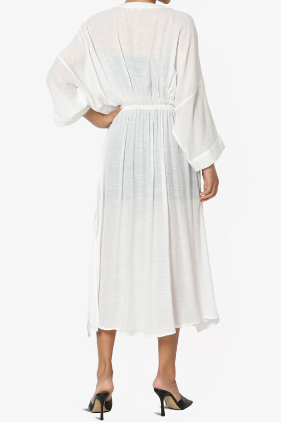 Sunlace Lace Trim High Slit Caftan OFF%20WHITE_2