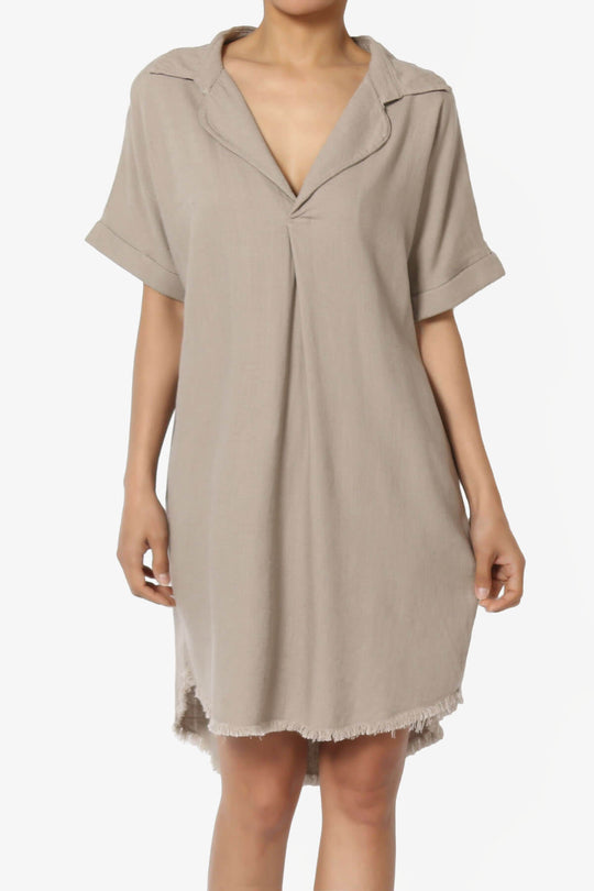 Mayven Linen Oversized Shirt Dress