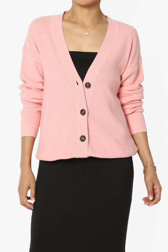 Nicky Micro Waffle Viscose Knit Cardigan PLUS