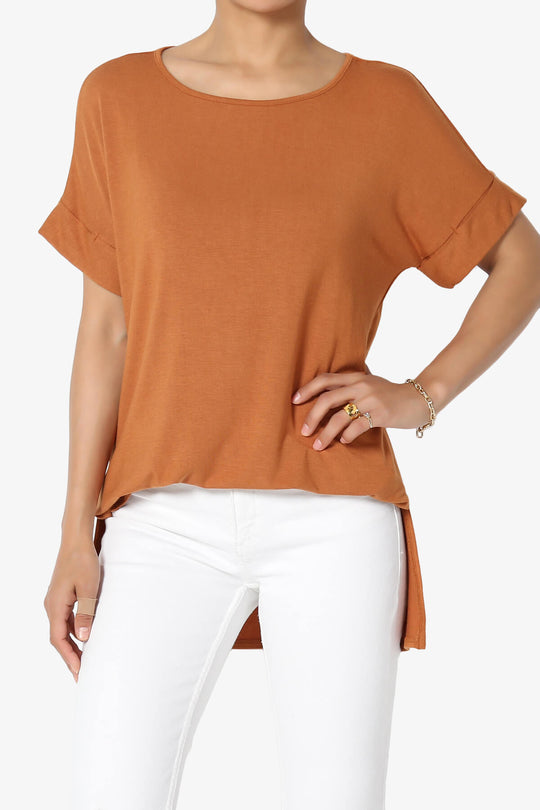 Poloma Modal Jersey Boat Neck Top PLUS