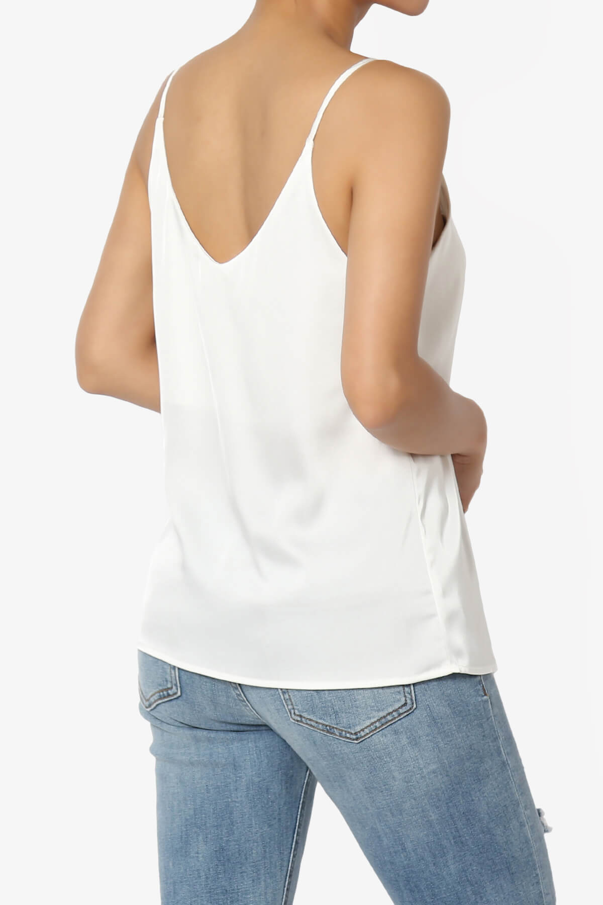 Rozlyn Silky Satin Camisole Top IVORY_4
