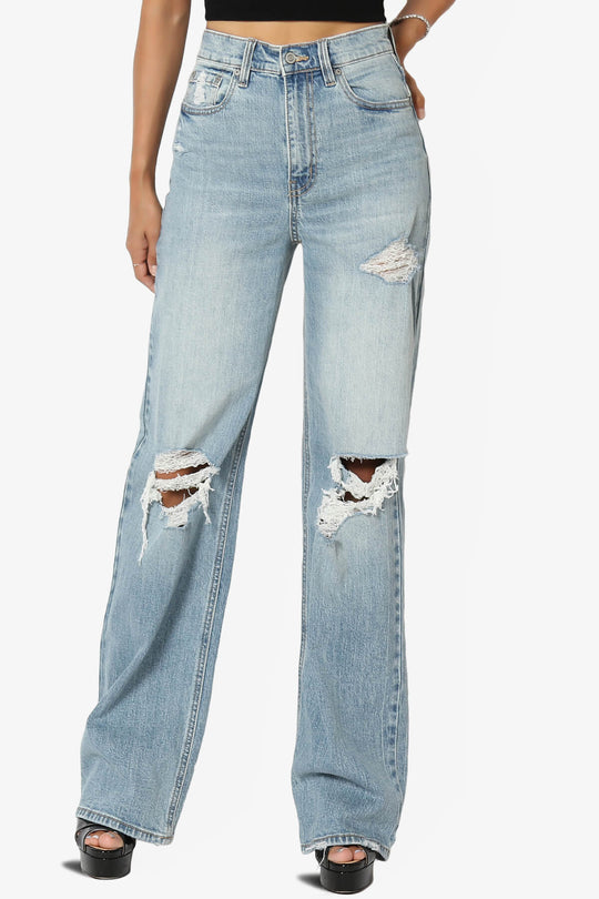 Ryder High Rise Distressed Baggy Jeans